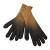 1 Pair Women Fall Winter Gloves Gradient Contrast Color Knitted Five Fingers Stretchy Anti slip Thermal Windproof O