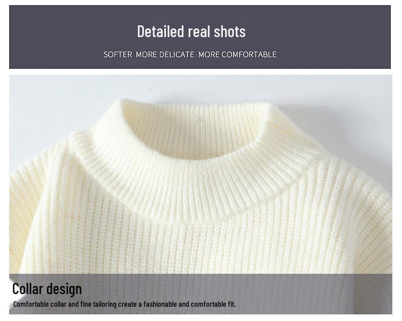 Men's Casual Half-High Collar Sweaters - New for Autumn/Winter 2024