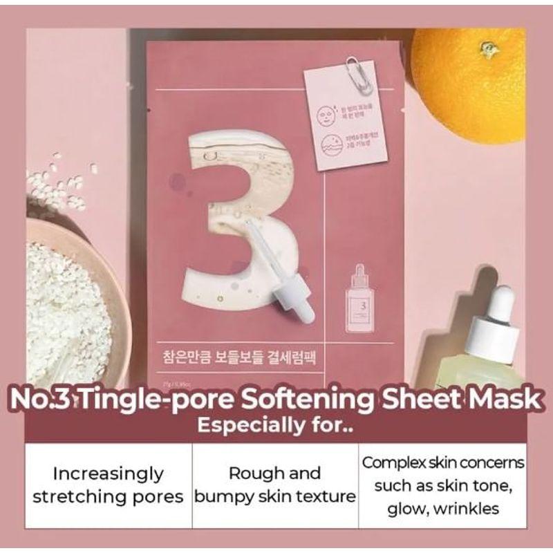 NUMBUZIN No. 3 Tingle-Pore Softening Sheet Mask 1 Sheet