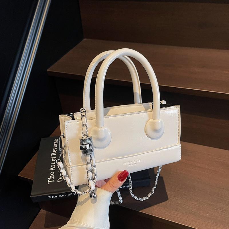 New fashion niche popular chain tote bag portable shoulder crossbody trendy women's bag