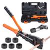 Copper Tube Fittings Crimping Tool with V12/15/18/22/28 Jaws 360° Rotate