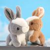 Imitation Rabbit Plush Pendant Lovely White Doll Key Chain Backpack Gift Girl Cute Keychain