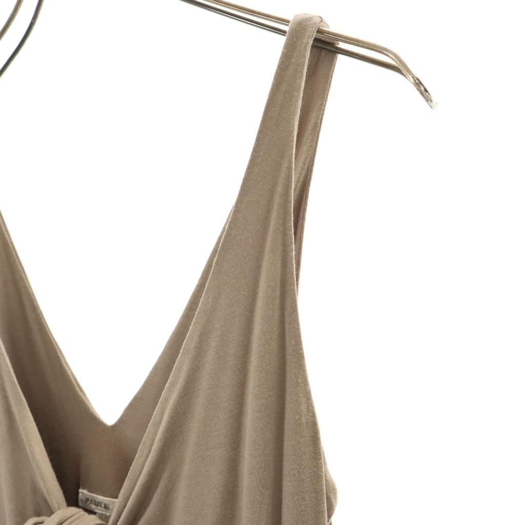 PAULE KA By color No sleeve one piece 36 Black stretch Women Used