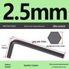 Medium Carbon L-type Hex Key Wrench, Hardened Steel, Black Oxide, 2mm-8mm