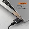 100W USB C To Magnetic 3 Fast Charging Adapter PD3.1 Type-C Female To Magnetic 3 Adapter 5A 20V for MacBook Air/for MacBook Pro