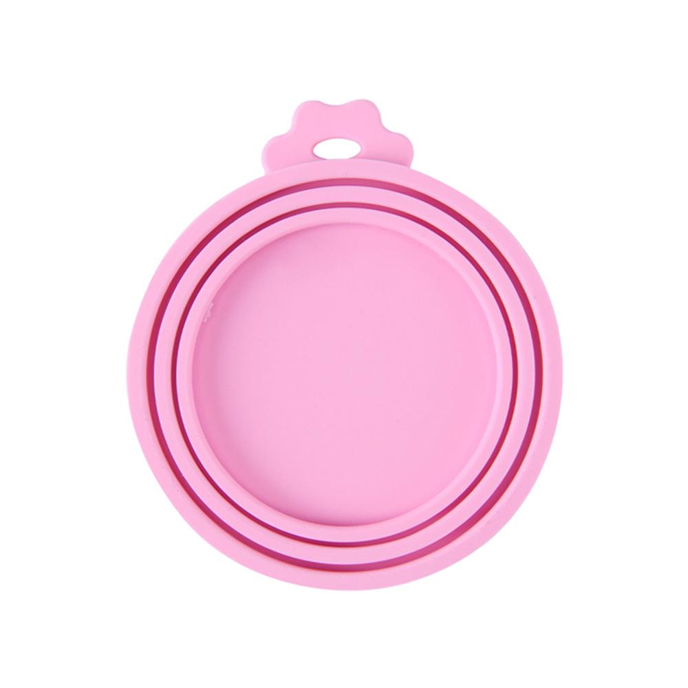 

Силіконова консервна кришка 3 в 1. Багаторазова жерстяна кришка для харчових продуктів. Зберігайте свіжість. Кухня. Організація. Товари для тварин для більшості розмірів. Консерви для собак і котів. рожевий