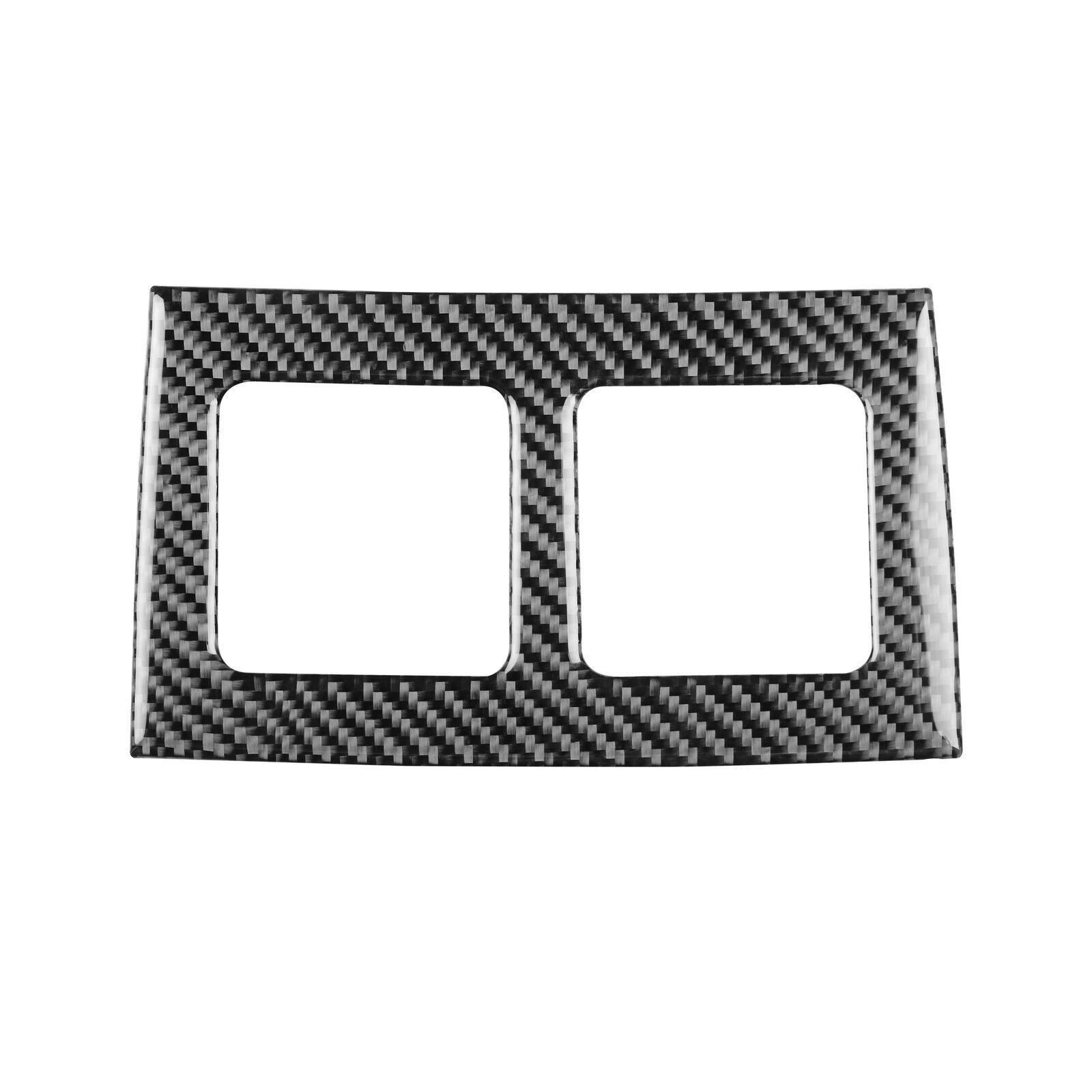 For Dodge Challenger 2008-14 Carbon Fiber Rear Air Vent Outlet Frame Cover Trim