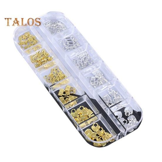 

1 коробка, подвеска для дизайна ногтей, 12 сеток в ассортименте, полый металлический ключ с замком в форме сердца для женщин и девочек, аксессуары для украшения ногтей своими руками на день рождения 1 Set