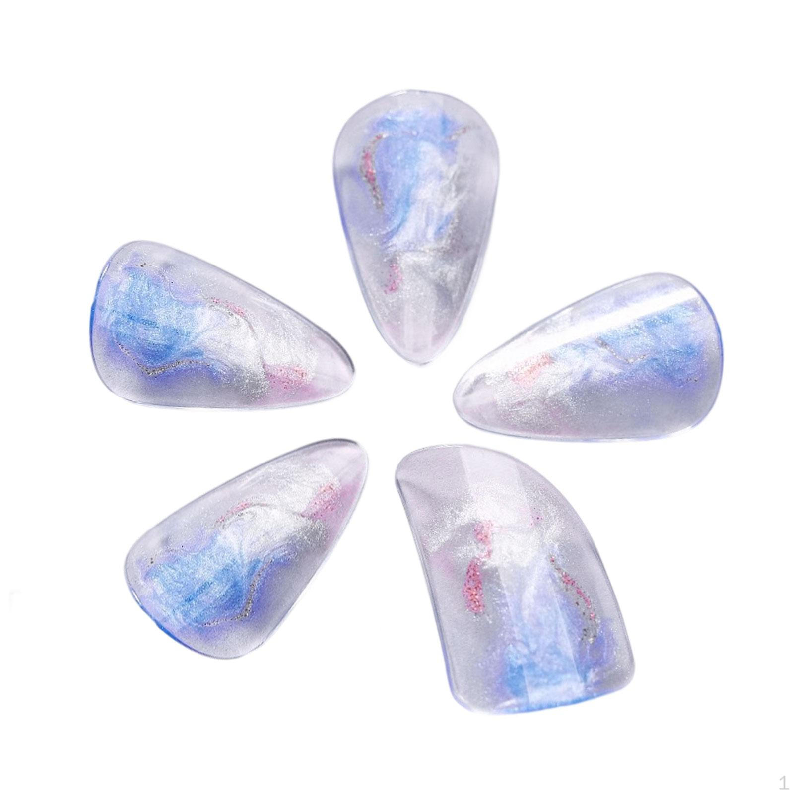 

Pipa Nails Защита для пальцев Удобные Уникальные Художественные Медиаторы из ПК для Струнного Инструмента Blue M