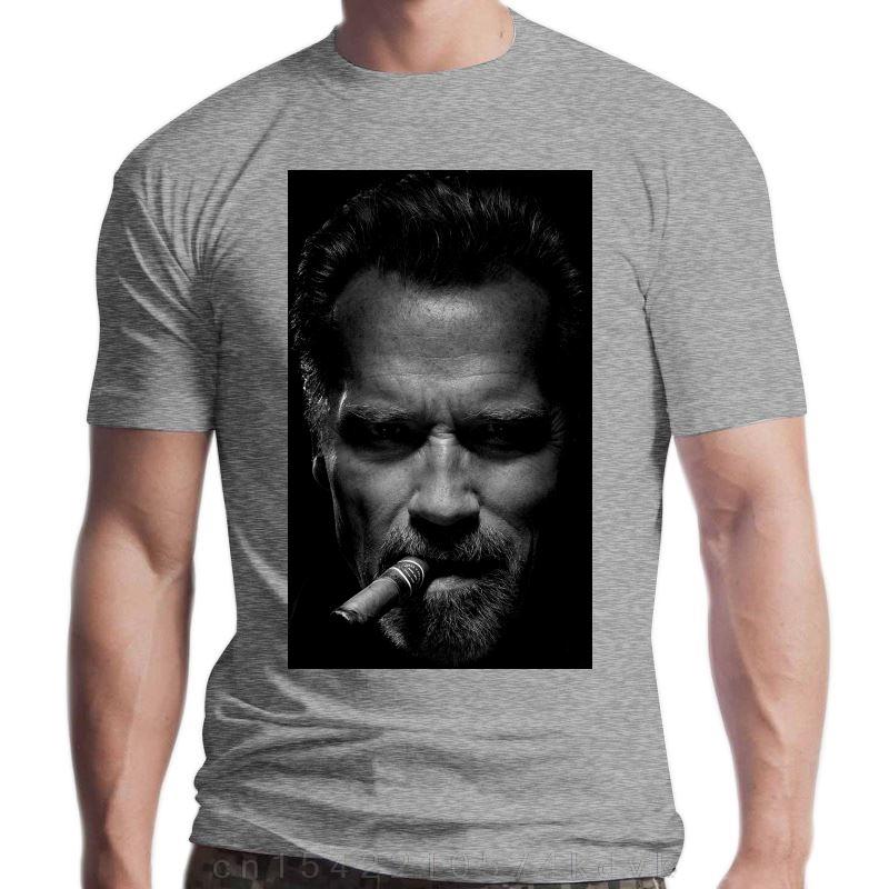 New Men Tshirts Arnold Schwarzenegger Fashion Premium Cotton Harajuku Tee Shirt Fitness Tops T Shirt O Neck Clothes