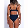 2025 New Sexy Solid Swimwear Swimsuit Women Two Piece Bikinis Set Bathing Suit Beach Female Push Up Biquinis