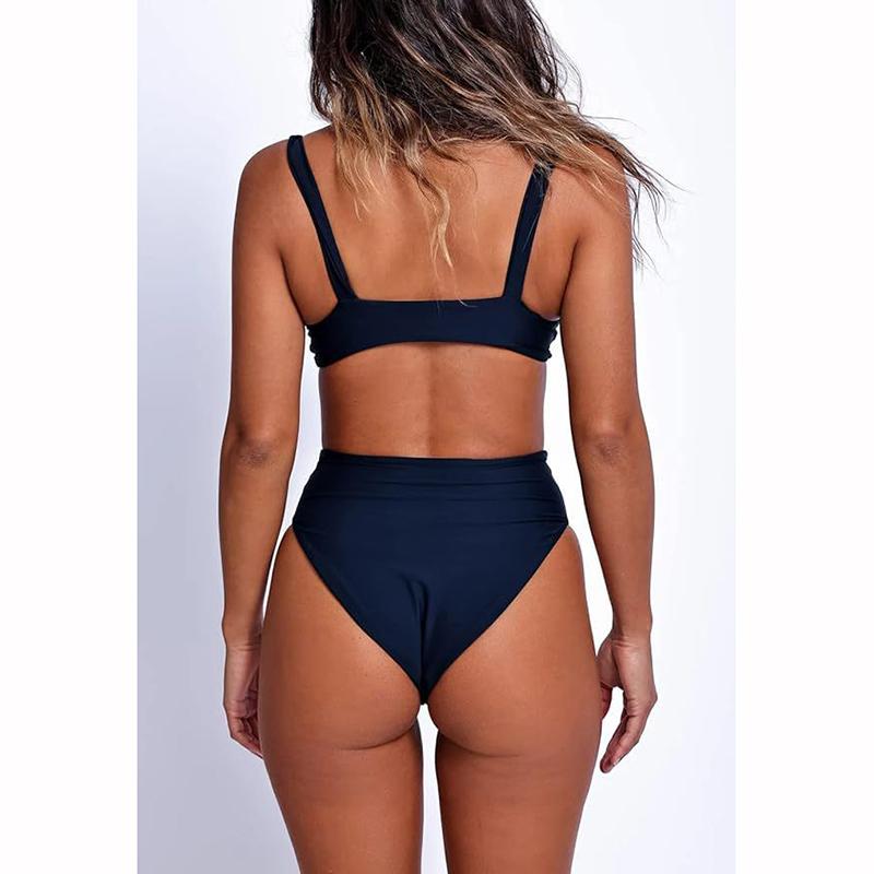 2025 New Sexy Solid Swimwear Swimsuit Women Two Piece Bikinis Set Bathing Suit Beach Female Push Up Biquinis