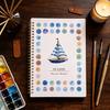 Watercolor Painting Book Step-by-Step Guide Color Mixing Blending Illustrations Animals Flowers Baking Coloring Book