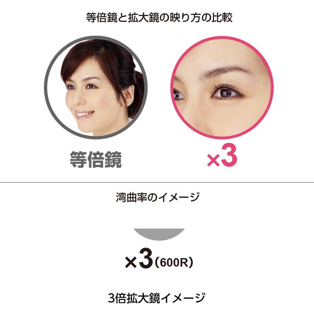 Napure Mirror Double-Sided Standing Mirror with 3x Magnification for Detailed Viewing, Makeup Mirror, Magnifying Mirror, Birthday Gift