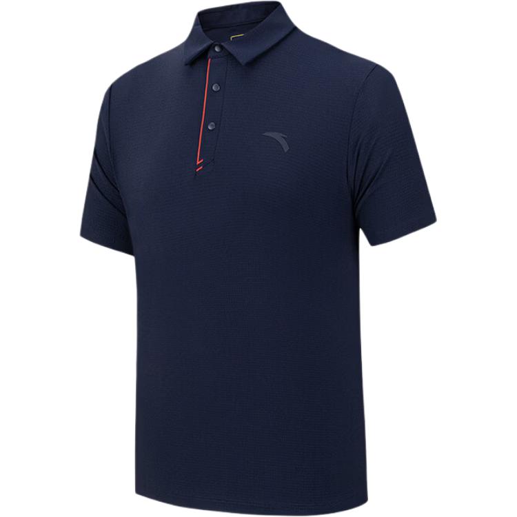 Anta Breathable Pullover Polo Shirt Men tops 152637108-5 S