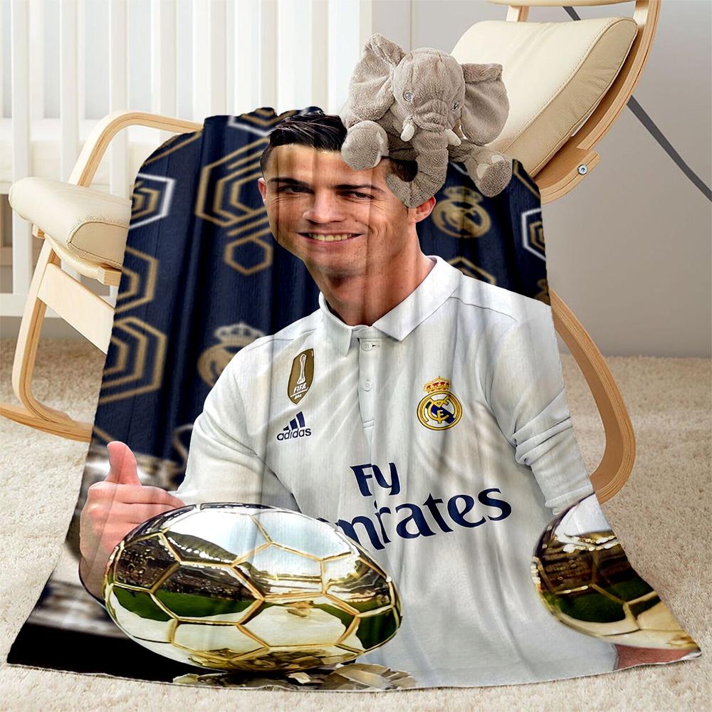 Cristiano Ronaldo 27 Blanket Ultra-Soft Perfect for Sofa Picnics Couch All-Season Use Warmthful Decor Gift for Travel Home Birthdays