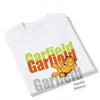 Garfield "Parallel Universe" Layered Color Letter Print Short Sleeve T-Shirt, American Streetwear Heavyweight Cotton Loose Fit Oversized Couple Top