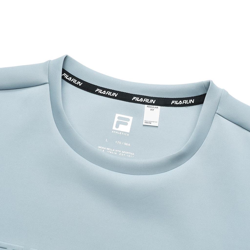 FILA Athletics Basic Minimalist Solid Color Round Neck Sports Knit Pullover Long Sleeve Sweatshirt Men Sweatshirt A11M242202F-LB