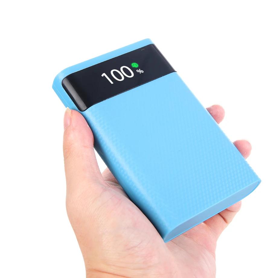 18650 Batteri DIY Powerbank Fodral Laddningsförvaringslåda 25W Dubbel USB Typ C Batterihållare Låda PD QC3.0 Snabbladdning För Smartphone
