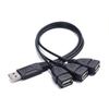 USB 1 til 3 Splitterkabel Hann til Trippel Hunn Adapter for PC Bærbar PC Bil U-disk og Flere Enheter