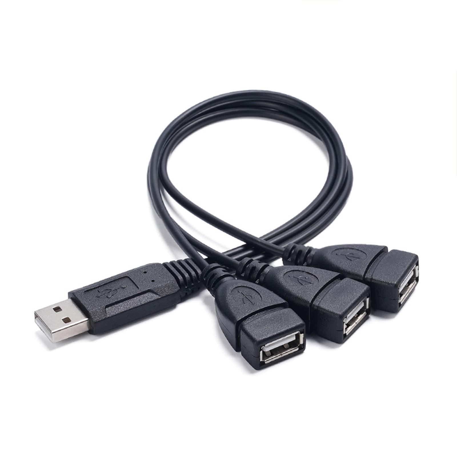 

Кабель-разветвитель USB 1 на 3, адаптер «папа» на тройной «мама» для ПК, ноутбука, автомобиля, U-диска и других устройств