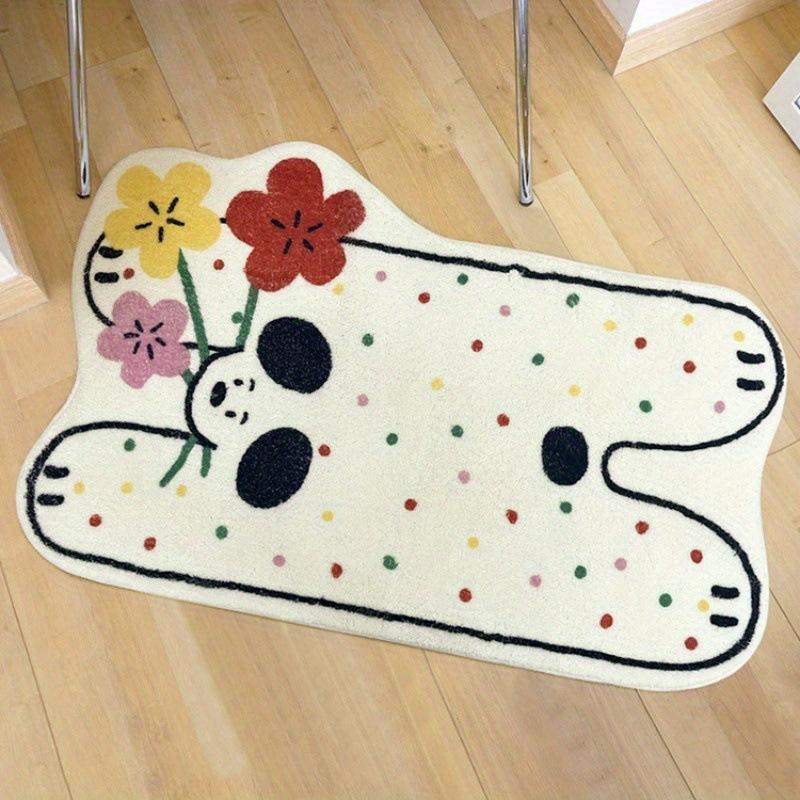 

Cartoon cute bedroom carpet wear-resistant cool bedside blanket 120*40