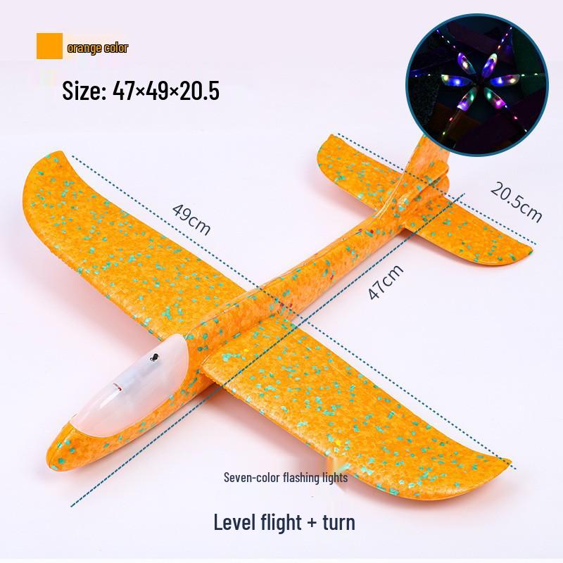 Upgraded Foam Hand-Thrown Glider - Lightweight Model Airplane for Outdoor Play