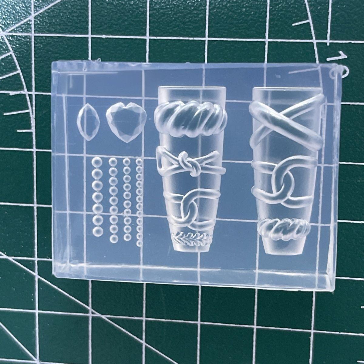 HD Clear Silicone 3D Manicure Mold for DIY Nail Art