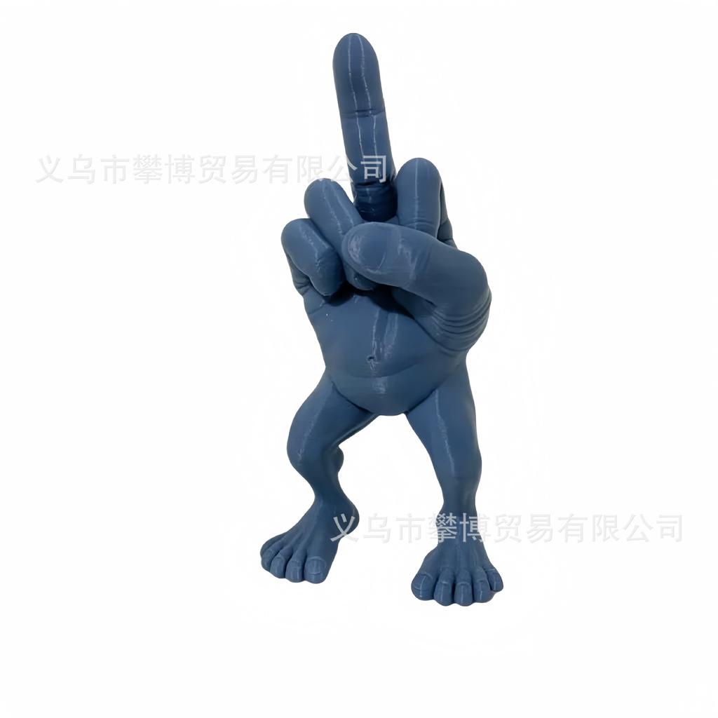 New Spoof Creative Funny Middle Finger Human Mold Leg Resin Craft Desktop Party Decoration Ornament