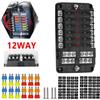 Block & Warning Indicator Marine FuseBox Power Distribution 12V 32V Bus Bar Car Kit  Car Auto Boat