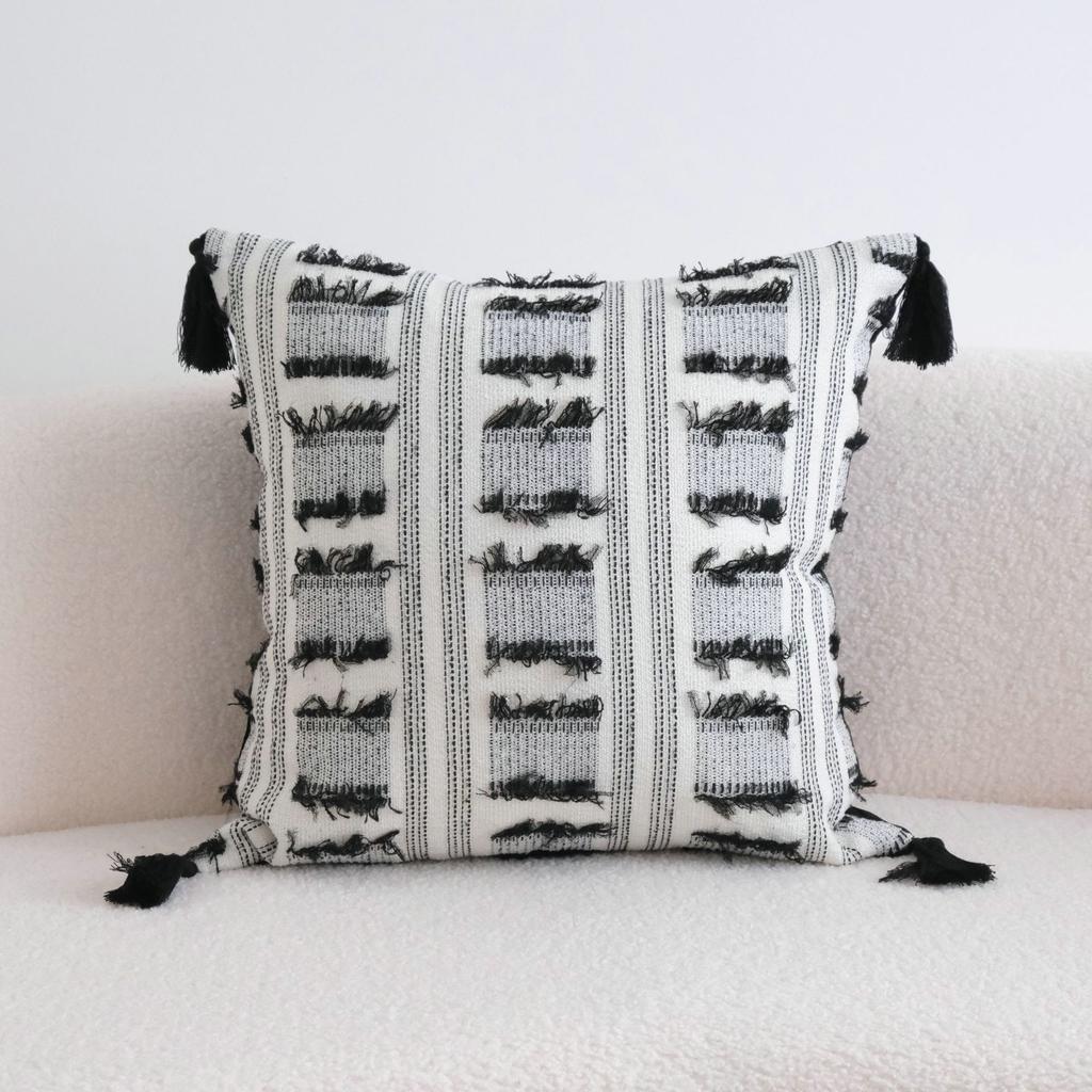 30X50/45X45CM Simple Antique Throw Pillow Cover Norcic Black White Soft Waist Cushion Cover Decor Home Decorative Pillowcase