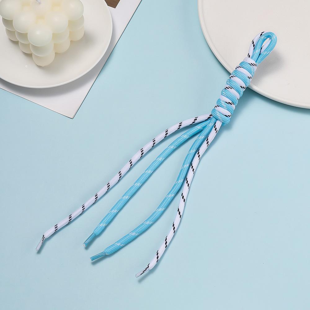 Colorful Nylon Woven Pendant Rope Charms for Large Hole Beads Make Chain Pendant Jewelry Accessories