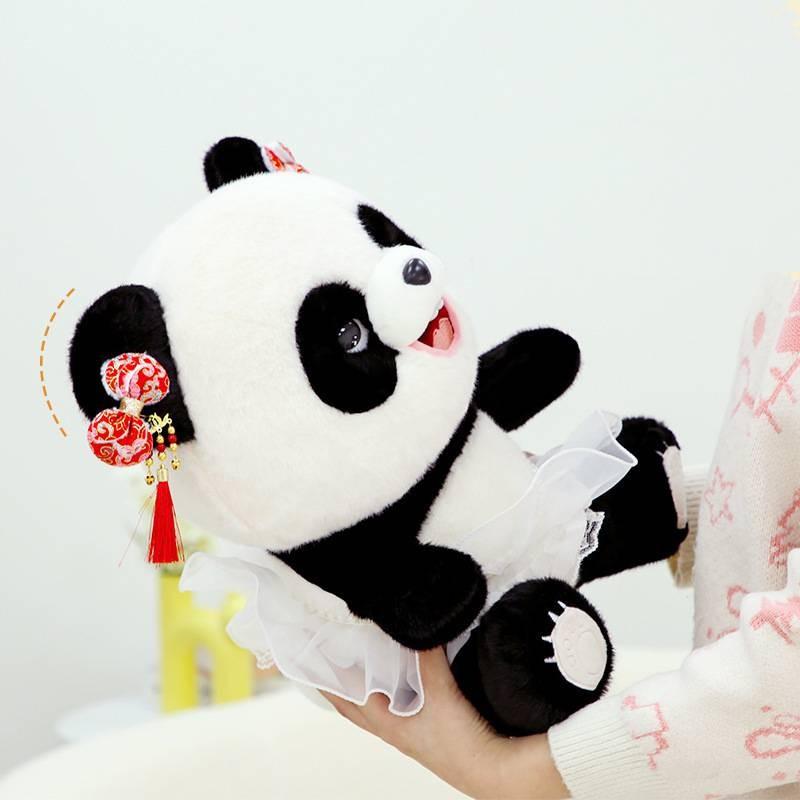 Style Panda Chinese Adorable Plush Toy Children Perfect Birthday Ornament Gift