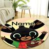 Personalized B-Bing Bunny Round Chair Office Rug - Perfect for Mat, Office Chair & More - Ideal Gift for Birthdays and Holidays