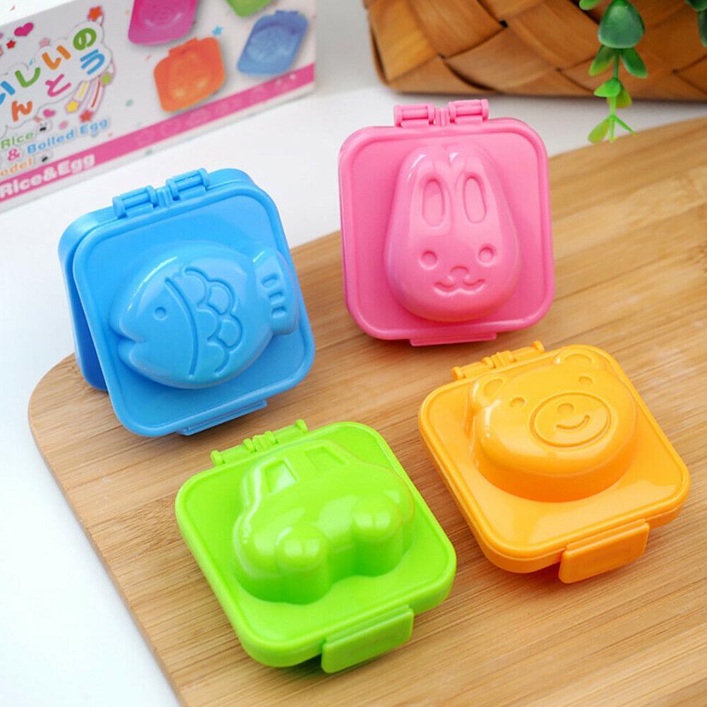 1Pc Boiled Egg Mold Cute Cartoon DIY Egg Mould Bento Maker Cutter Decor Rice Ball Accessories For Kitchen Random Color P8E4