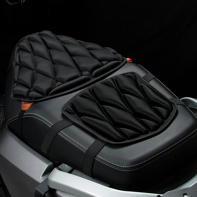 Motorcycle Seat Cushion Pad Comfortable Motorbike Pad Shock Absorption 3D Soft Cover Comfort For Adults Women Men Long Rides
