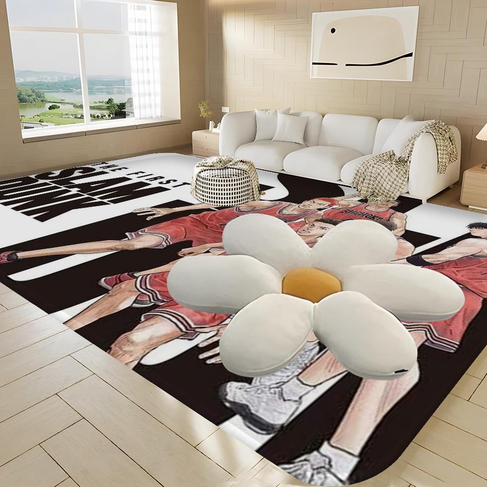 The First Slam Dunk Lange Teppiche Nordischer Stil Heimfußmatte Badezimmer-Toilettenmatten Schlafzimmer Hoteldekor Matte