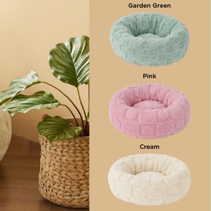 Cozy Plush Pet Mat For Cats And Dogs Round Soft Winter Warm Bed Comfortable Fleece Pet Nest Ideal For Indoor Use Cat Dog Bed Pet Cushion