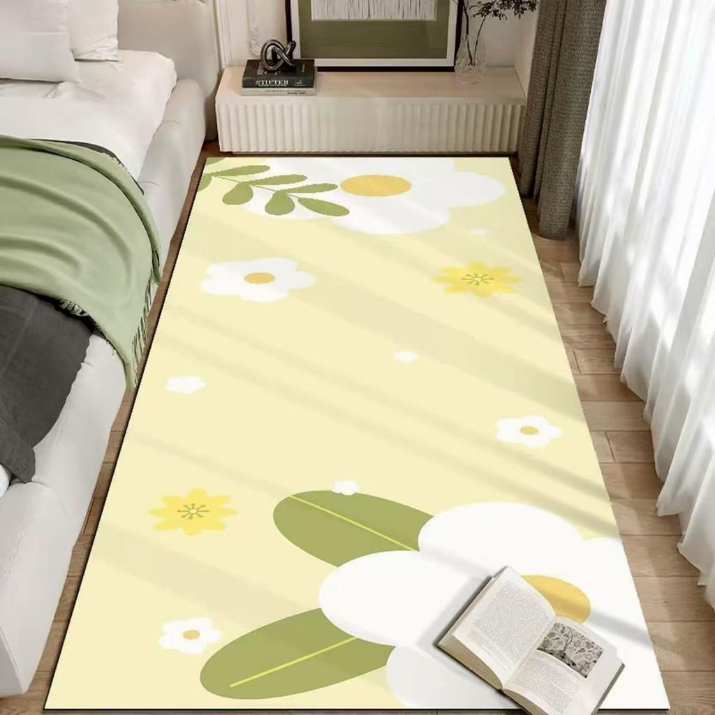 Cute Ins Style Bedside Rug for Bedroom, Sofa Carpet, Anti-slip and Warmth-Friendly Home Decoration
