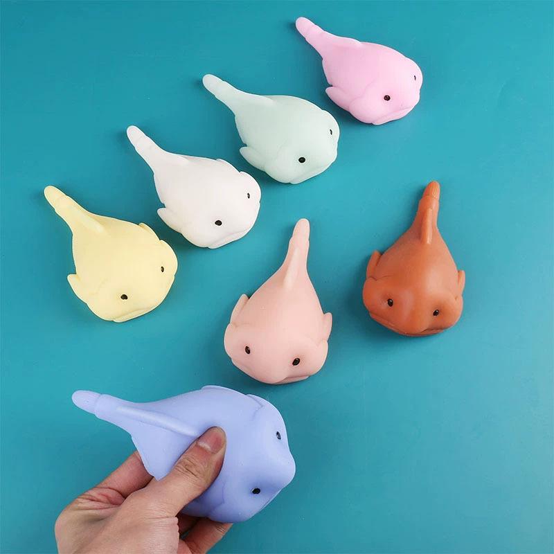 1Pc Blobfish Squeeze Toys Sensory Animal Soft Pop Fidget Toys for Kids Adult Stress Relief Game Party Halloween Christmas Gifts