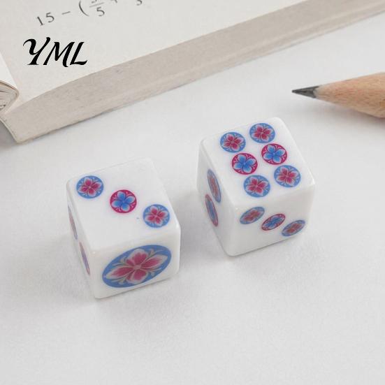 Dekorative Mahjong Würfel 2 Stück 25MM Set, für Tischspiel, Brett Leicht zu lesen Casino Themenparty, Mah Jongg Zubehör, Geschenk Männer Frauen Tragbar