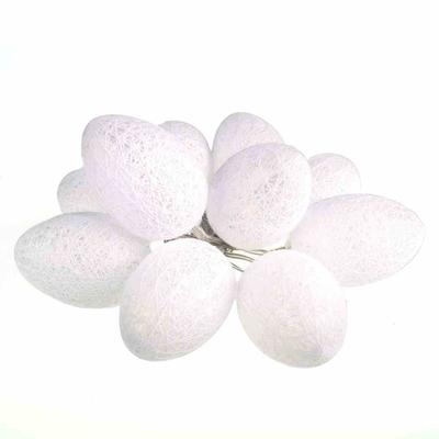 Cotton Easter Eggs Led White