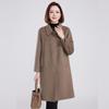 Fengmao Women's Double-Sided 100% Wool Mid-Length Coat