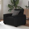 VidaXL Armchair Black 60 Cm Fabric, Single Sofa Armchair, Accent Chair, Relaxation Armchair, Living Room Armchair, 4105289