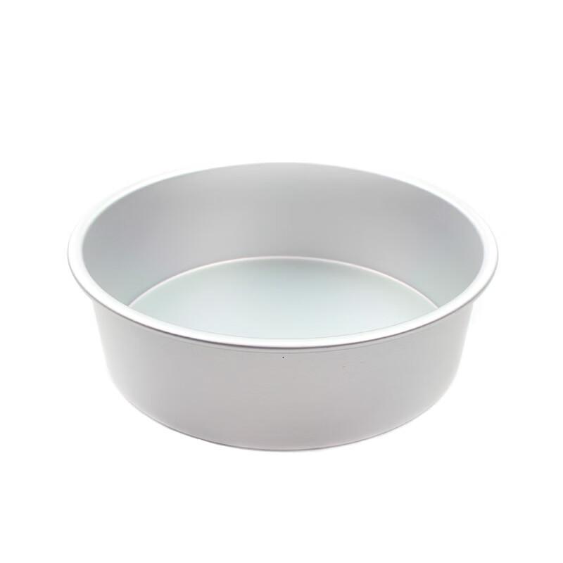 MDNG 6-inch Silver Anodized Solid Bottom Chiffon Cake Molds (2-pack)