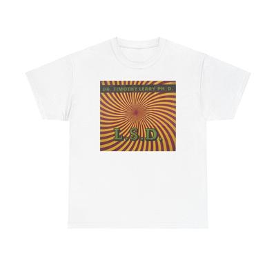 Psychedelické tričko Timothyho Learyho, Unisexové tričko, Oblečení pro rozšíření mysli, Hippie