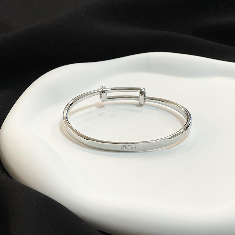 Personalized Simple And Fashionable Girl Plain Circle Bear Bracelet High-End Bracelet Pull Bracelet Bracelet Bracelet Bracelet Bracelet Jewelry