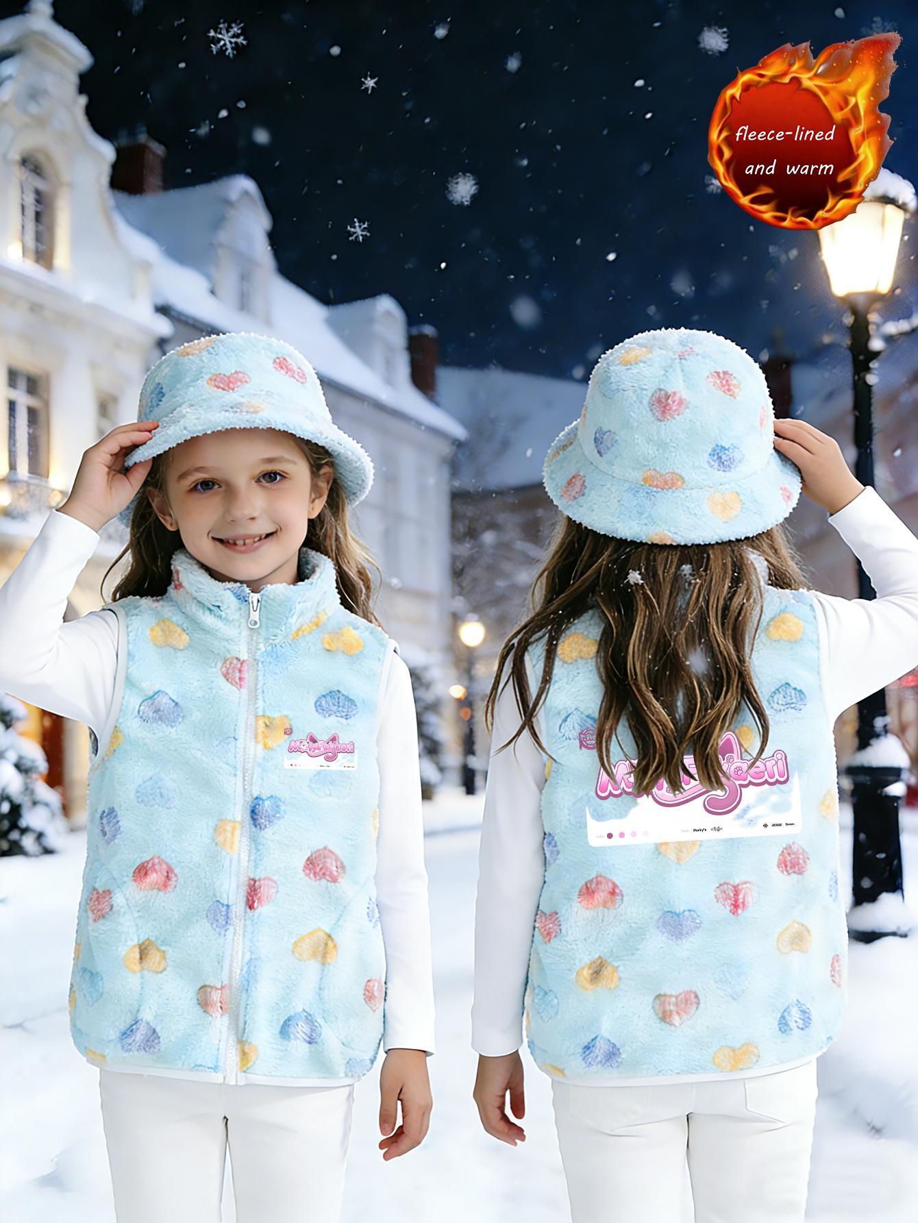 

Girls Flannel Vest Toddler Double-Sided Fleece Polyester Thick Warm Casual School Style Outerwear Gift 1-8Y 1-2 Years,3-4 Years,4-5 Years 5-6 Years,7-8 Years синій