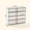 Car Model Storage Box Transparent Storage Rack with Compartments Home Stackable Jewellery Showcase Dustproof Toy Display Cabinet