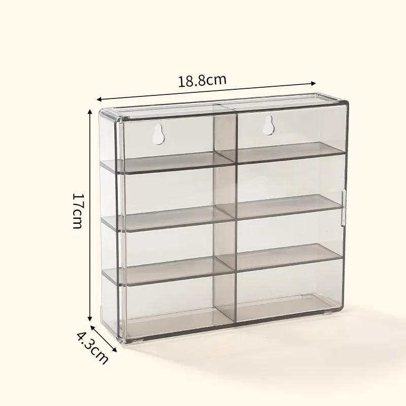 Car Model Storage Box Transparent Storage Rack with Compartments Home Stackable Jewellery Showcase Dustproof Toy Display Cabinet
